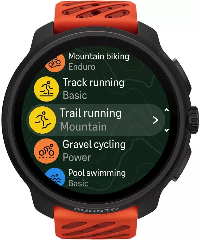 Suunto Race 2 Coral Orange Sport Karóra [Sapphire Glass] SS051241000