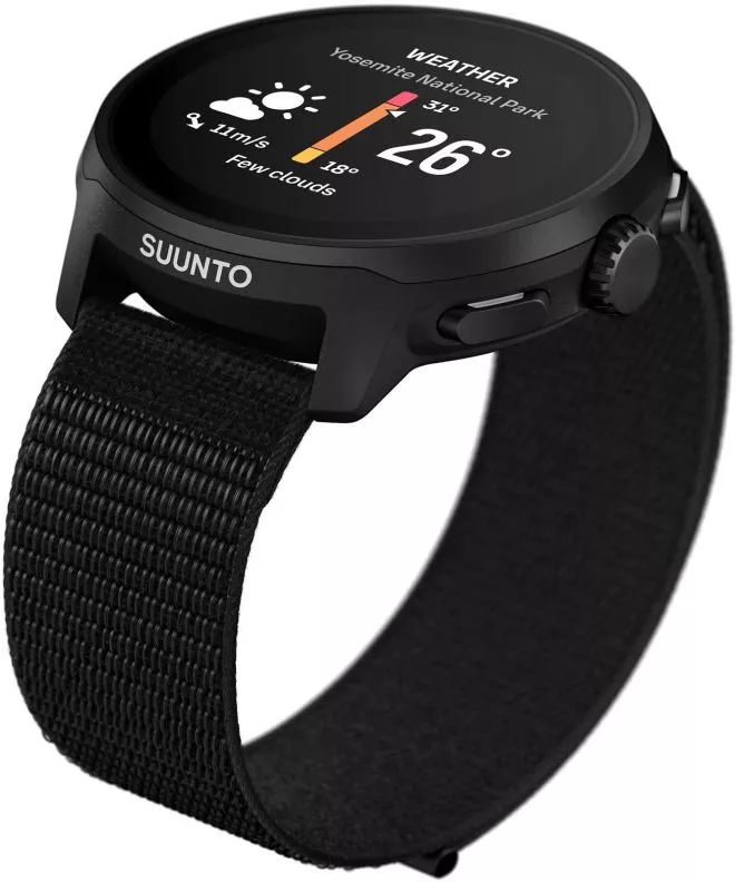 Suunto Run All Black Textile Strap Sport Karóra SS051109000