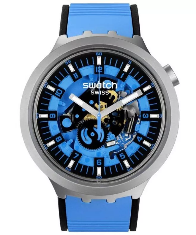 Swatch Big Bold Irony Azure Blue Daze unisex karóra SB07S106