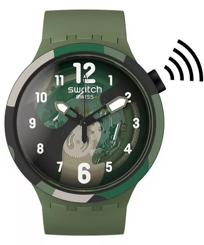 Swatch Look Right Thru Green Pay! unisex karóra SB05G108-5300
