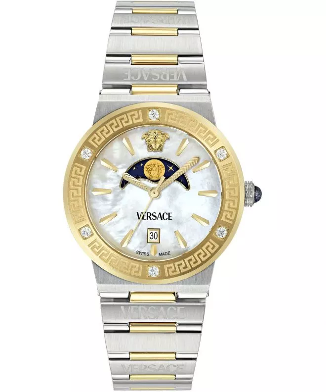 Versace Greca Logo Moonphase unisex karóra VE7G00524