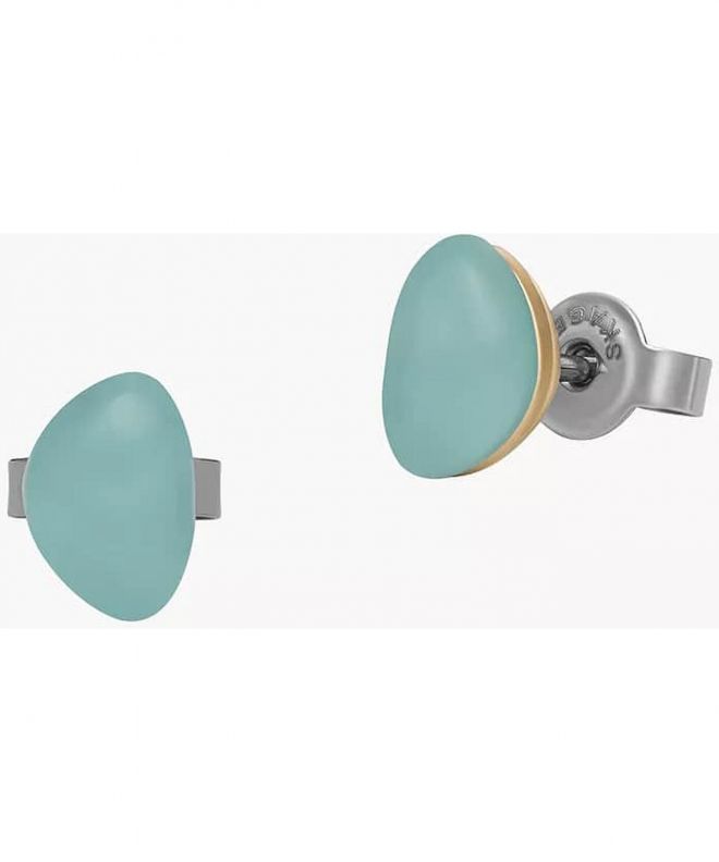 Skagen Sea Glass Mint Green Stud fülbevalók