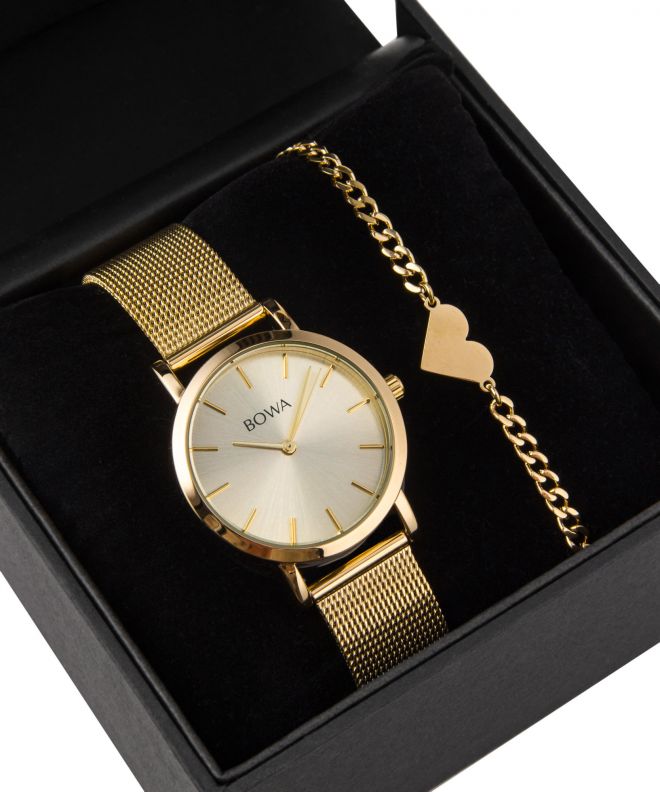 BOWA Tokyo Full Gold Mesh 33 Gift Set (óra + karkötő) TO334-44-164M-419-02