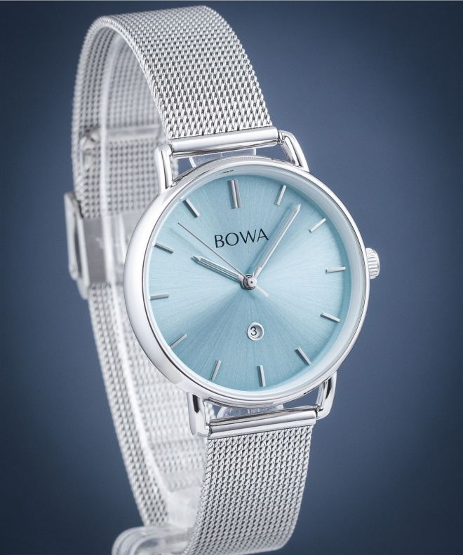 BOWA Milan Ice-Blue Silver Mesh 34 női karóra MI345-95-165M