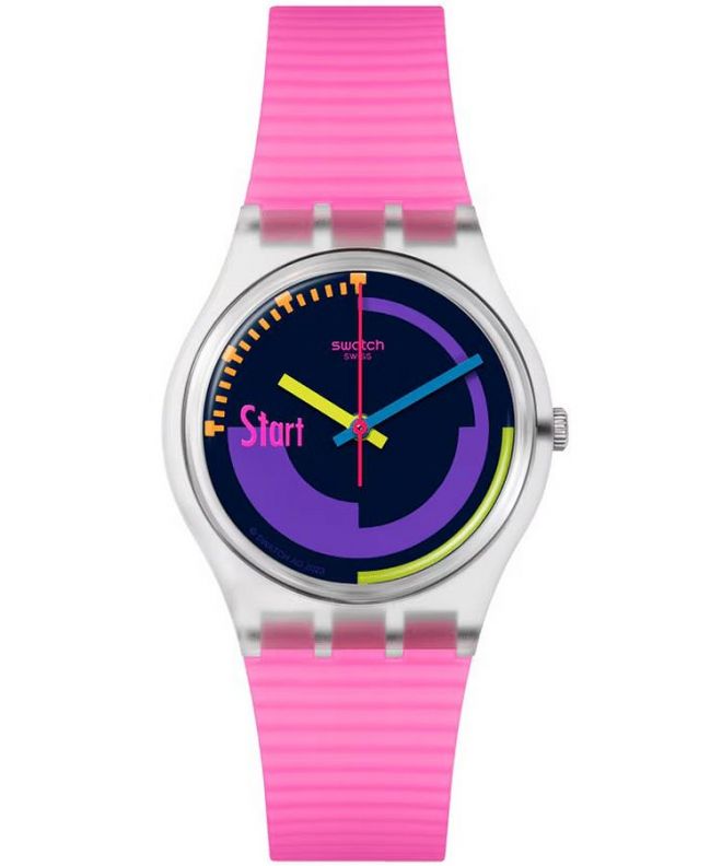 Swatch Neon Pink Podium unisex karóra