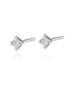 Bonore - Fehér Arany 585 - Gyémánt 0,15 ct fülbevalók