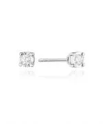 Bonore - Fehér Arany 585 - Gyémánt 0,08 ct fülbevalók