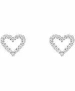 Daniel Wellington Mirelle Heart Silver fülbevalók