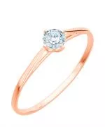 Bonore - Rózsaszín Arany 585 - Gyémánt 0,5 ct gyűrű