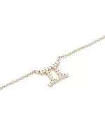 Daniel Wellington Crystal Zodiac Chain Gold Gemini nyaklánc