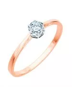 Bonore - Rózsaszín Arany 585 - Gyémánt 0,5 ct gyűrű