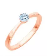 Bonore - Rózsaszín Arany 585 - Gyémánt 0,5 ct gyűrű