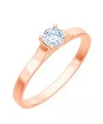 Bonore - Rózsaszín Arany 585 - Gyémánt 0,4 ct gyűrű