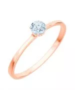 Bonore - Rózsaszín Arany 585 - Gyémánt 0,5 ct gyűrű