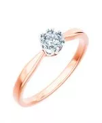 Bonore - Rózsaszín Arany 585 - Gyémánt 0,4 ct gyűrű