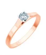 Bonore - Rózsaszín Arany 585 - Gyémánt 0,5 ct gyűrű