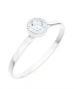 Bonore - Fehér Arany 585 - Gyémánt 0,4 ct gyűrű