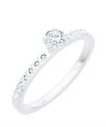 Bonore - Fehér Arany 585 - Gyémánt 0,4 ct gyűrű