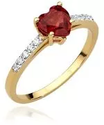 Bonore - Fehér Arany 585 - Rubin 1,1 ct gyűrű
