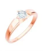 Bonore - Rózsaszín Arany 585 - Gyémánt 0,5 ct gyűrű