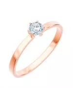 Bonore - Rózsaszín Arany 585 - Gyémánt 0,4 ct gyűrű