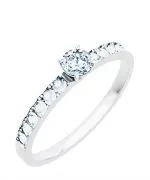 Bonore - Fehér Arany 585 - Gyémánt 0,4 ct gyűrű