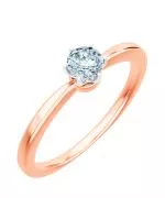Bonore - Rózsaszín Arany 585 - Gyémánt 0,5 ct gyűrű