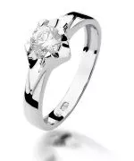 Bonore - Fehér Arany 585 - Gyémánt 0,5 ct gyűrű
