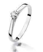 Bonore - Fehér Arany 585 - Gyémánt 0,09 ct gyűrű