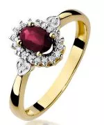 Bonore - Arany 585 - Rubin 0,6 ct gyűrű