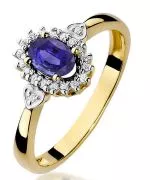 Bonore - Arany 585 - Tanzanit 0,4 ct gyűrű