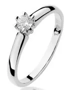 Bonore - Fehér Arany 585 - Gyémánt 0,2 ct gyűrű
