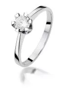 Bonore - Fehér Arany 585 - Gyémánt 0,5 ct gyűrű
