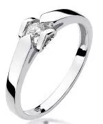 Bonore - Fehér Arany 585 - Gyémánt 0,09 ct gyűrű