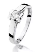Bonore - Fehér Arany 585 - Gyémánt 0,3 ct gyűrű
