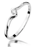 Bonore - Fehér Arany 585 - Gyémánt 0,09 ct gyűrű
