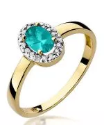 Bonore - Arany 585 - Smaragd 0,4 ct gyűrű