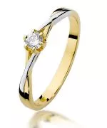 Bonore - Arany 585 - Gyémánt 0,12 ct gyűrű
