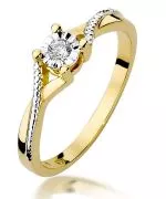 Bonore - Arany 585 - Gyémánt 0,08 ct gyűrű