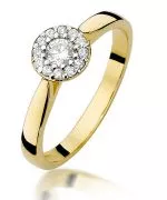 Bonore - Arany 585 - Gyémánt 0,12 ct gyűrű