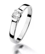 Bonore - Fehér Arany 585 - Gyémánt 0,18 ct gyűrű