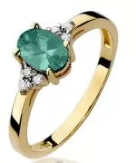 Bonore - Arany 585 - Smaragd 0,8 ct gyűrű
