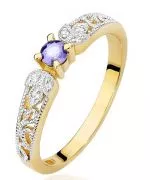 Bonore - Arany 585 - Tanzanit 0,1 ct gyűrű