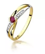 Bonore - Arany 585 - Rubin 0,15 ct gyűrű