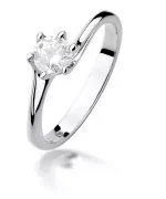 Bonore - Fehér Arany 585 - Gyémánt 0,5 ct gyűrű