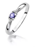 Bonore - Fehér Arany 585 - Tanzanit 0,15 ct gyűrű