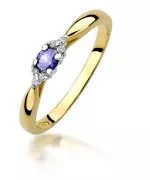 Bonore - Arany 585 - Tanzanit 0,15 ct gyűrű