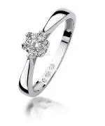 Bonore - Fehér Arany 585 - Gyémánt 0,2 ct gyűrű