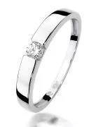 Bonore - Fehér Arany 585 - Gyémánt 0,12 ct gyűrű