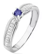 Bonore - Fehér Arany 585 - Tanzanit 0,15 ct gyűrű